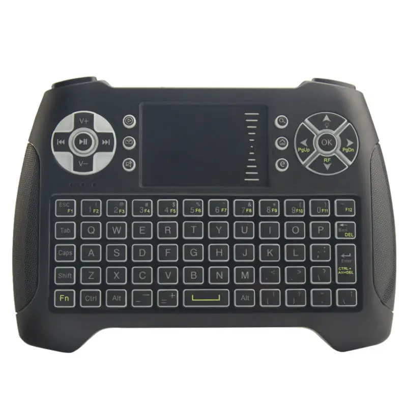 T16 беспроводная клавиатура с мини 2,4 ГГц USB Air mouse 3 цвета подсветка для android TV Box Ноутбук Настольный лучше, чем i8