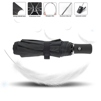 

Automatic Umbrella Rain Women Strong Wind Resistant Outdoor Folding Umbrella High Quality Travel Light Portable Umbrella For Men
