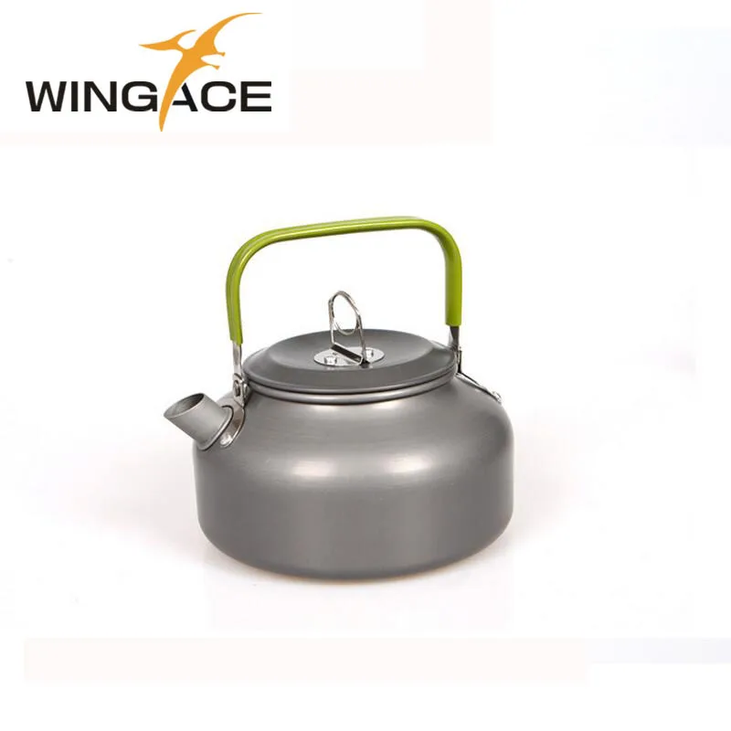 WINGACE المشي التخييم تجهيزات المطابخ القدور المقالي الألومينا نزهة أدوات المائدة للرحلات Backpackin في الهواء الطلق أواني القلي براد شاي