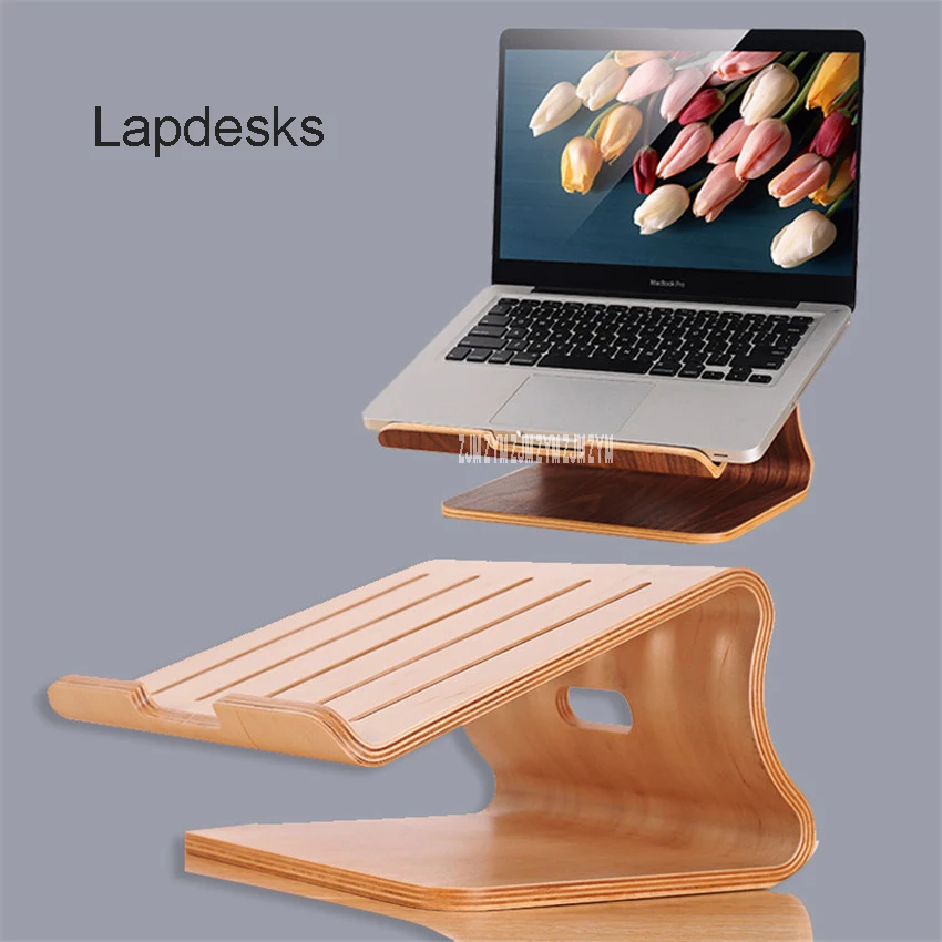 008 wooden laptop cooling stand high quality wooden stand for Apple