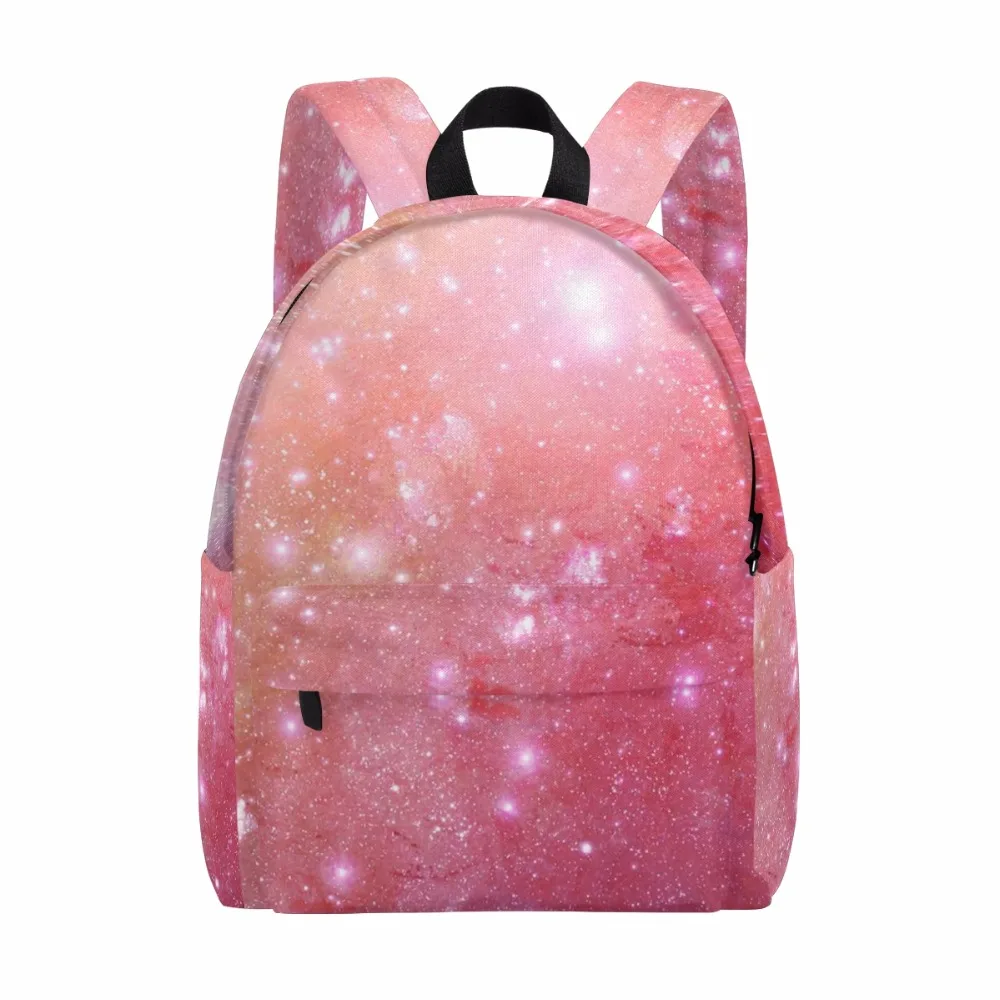 Unicreate Galaxy Backpack For Teenage Girls Boys Pink Canvas Backpack
