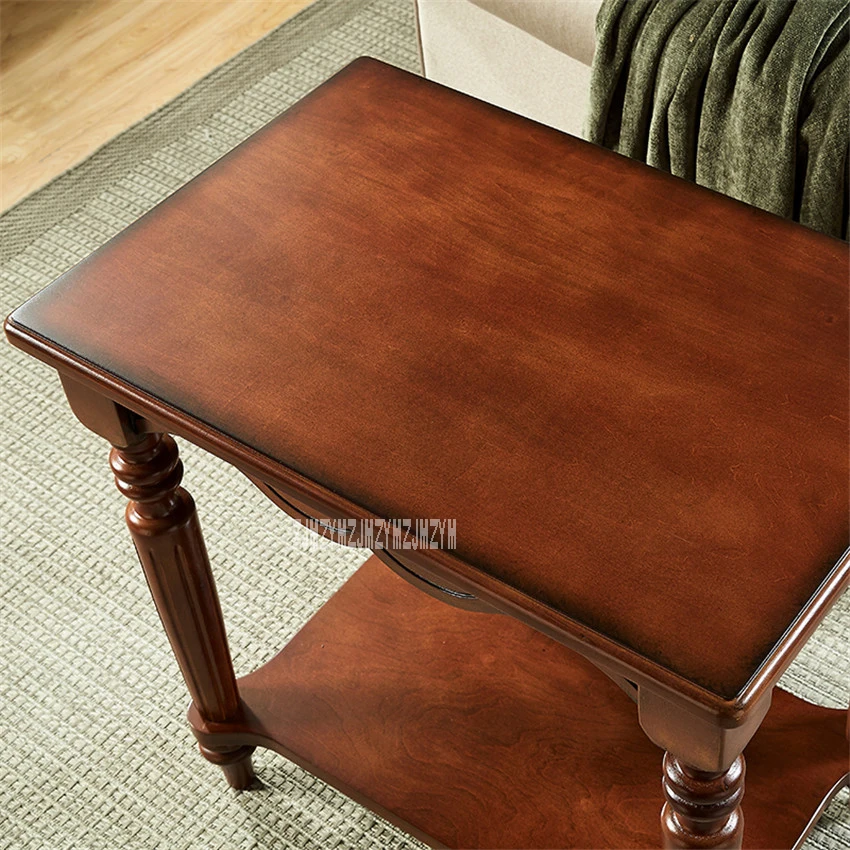 TS-1026 مربع شكل يمول خشب متين الساق نهاية الجدول المنزل الأثاث الإبداعية البتولا الخشب غرفة المعيشة طاولة جانبية طاولة قهوة صغيرة