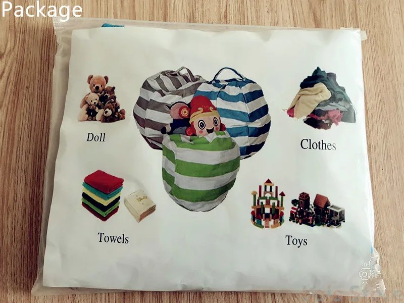 Мешок для хранения чучела животных стул детские игрушки вещи сидят на молнии Холст Дети Плюшевые игрушки Органайзер большой емкости