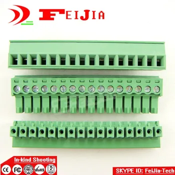 

Free shipping (10pcs/lot) 15EDG-3.81-14P 14Pin Plug Screw Terminal Block ROHS connector 3.81mm