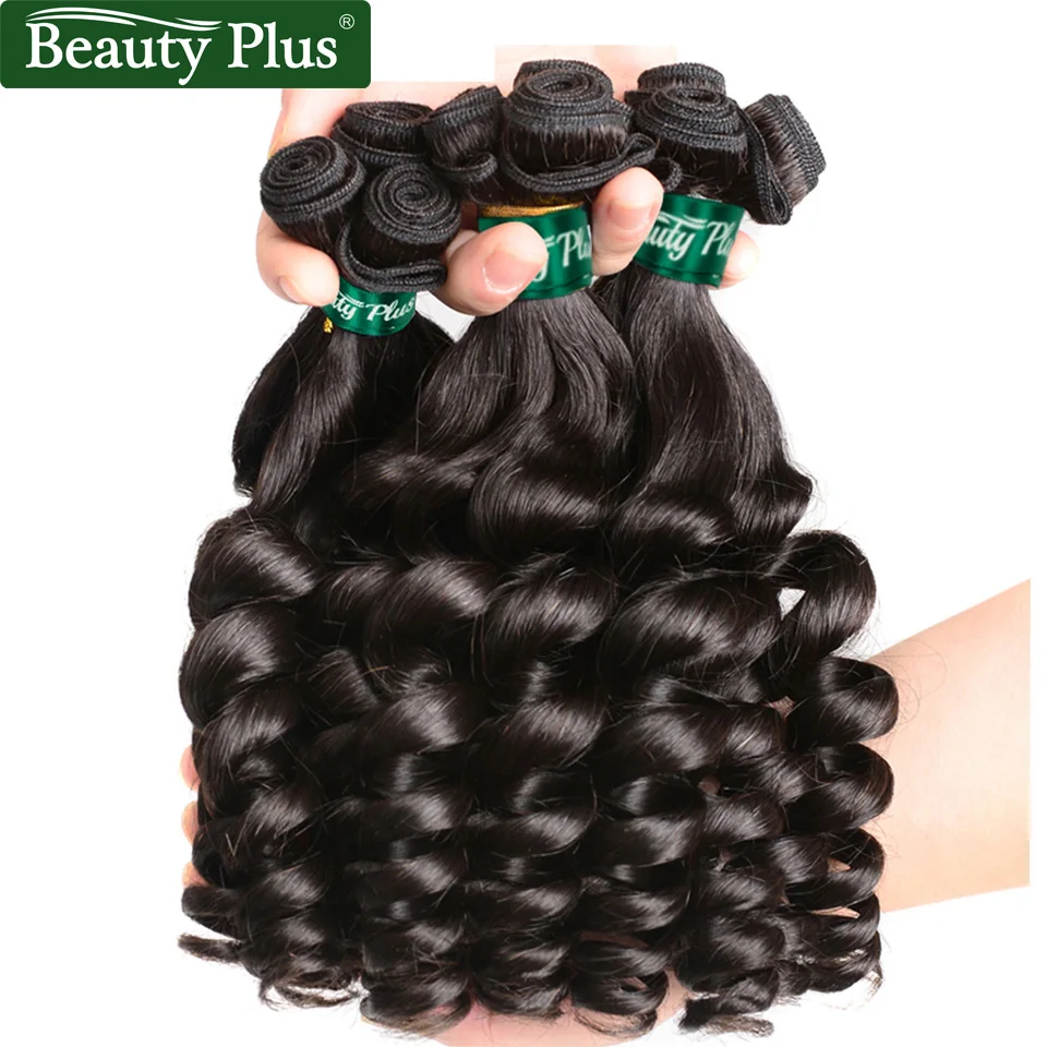 Funmi Curly Peruvian Human Hair Weave Bundles Can Be Restyled