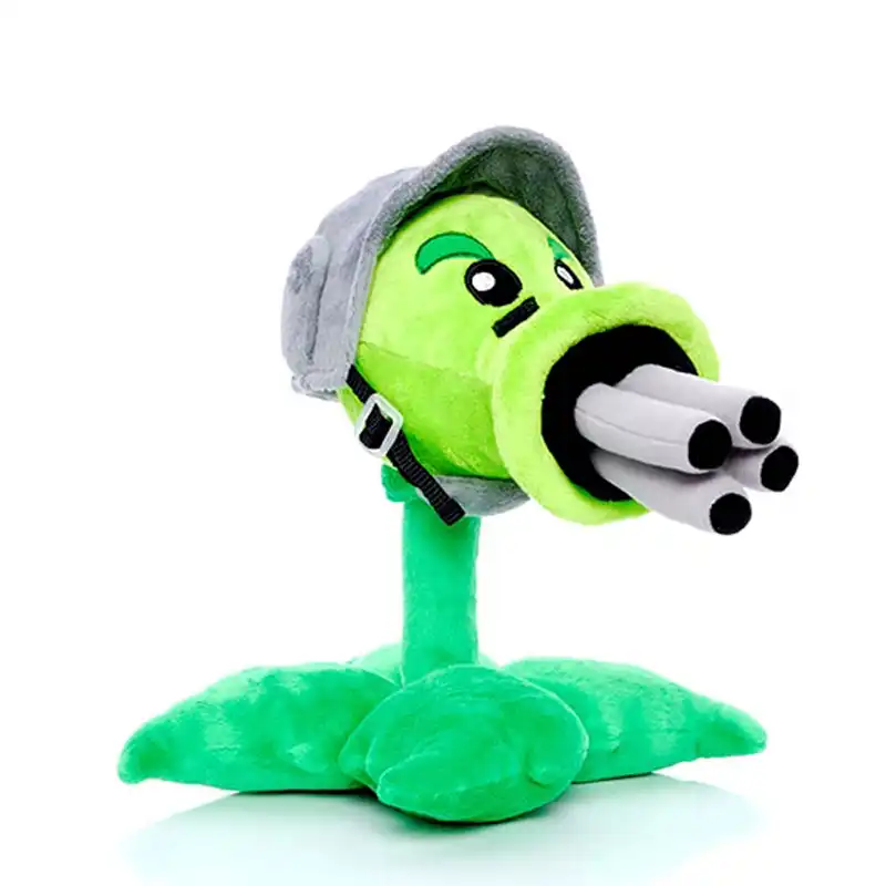 30cm Plants Vs Zombies Gatling Peashooter Plush Toys Pvz Plant Peashooter Plush Stuffed Toys Doll Gifts For Children Kids Stuffed Plush Plants Aliexpress - bonecos brawl stars aliexprees