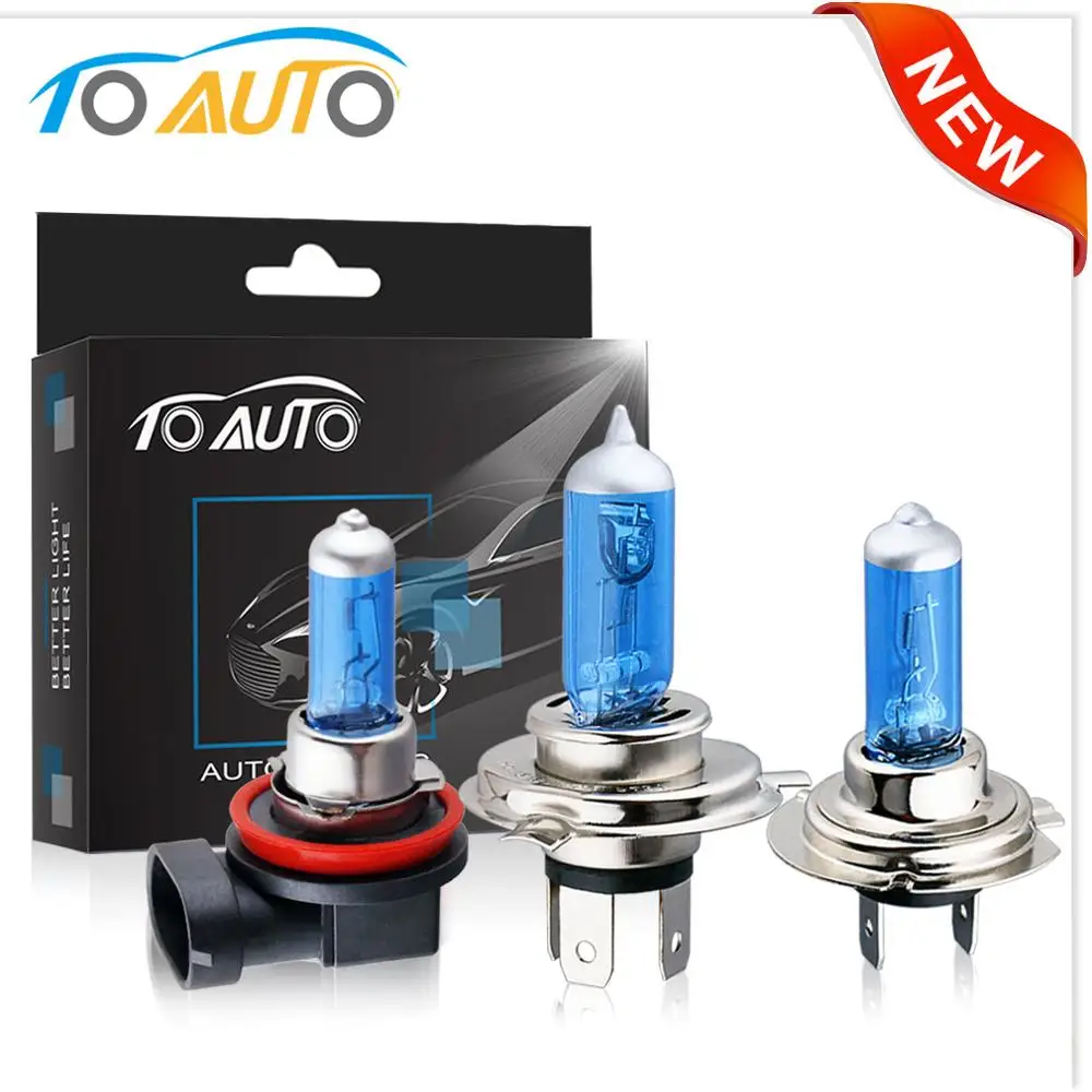 Лампы для автомобильных фар 2 шт. H1 H3 H4 H7 H11 9004 9005 HB3 9006 HB4 9007 55 Вт 12 В|Лампы