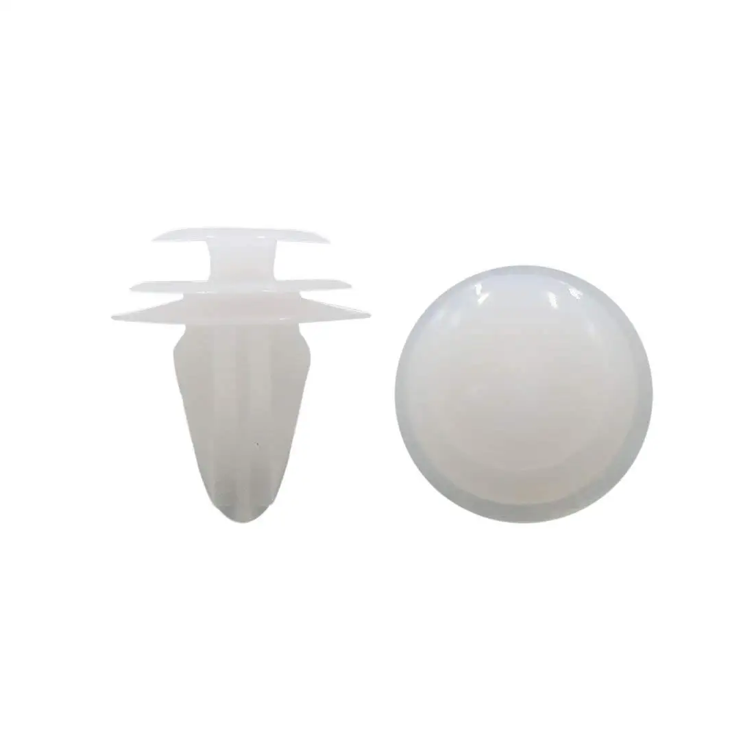 Uxcell 55Pcs White Plastic Rivets Splash Bumper Guard Moulding Fastener