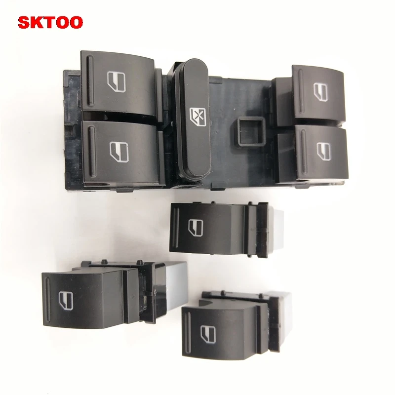 

SKTOO Window switch, glass lifter switch For SEAT VW Tiguan Jetta Golf MK5 MK6 GTI Rabbit Passat Tiguan 1K4959857B 7L6 959 855B