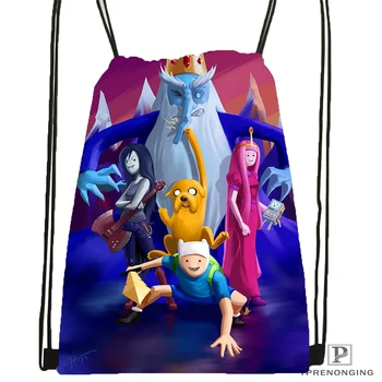 

Custom adventure-time Drawstring Backpack Bag Cute Daypack Kids Satchel (Black Back) 31x40cm#2018611-1(14)