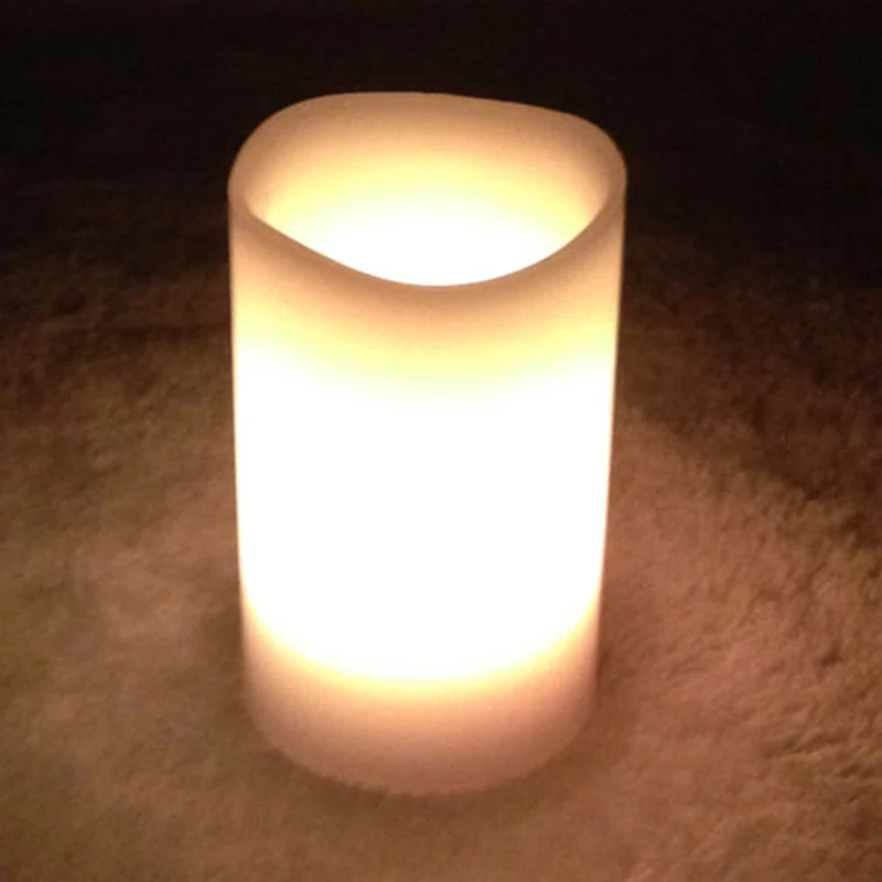 3 шт. беспламенные светодиодные свечи воск с пультом дистанционного управления на батарейках светодиодный чай свет Новогодняя пасхальная свеча