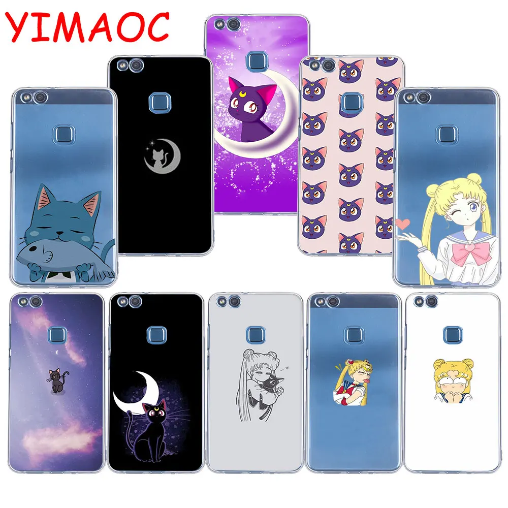 

YIMAOC 80z best Sailor Moon friends Soft TPU Case for Huawei P20 Pro P10 P9 P8 Lite P Smart Mate 10 lite 20 pro
