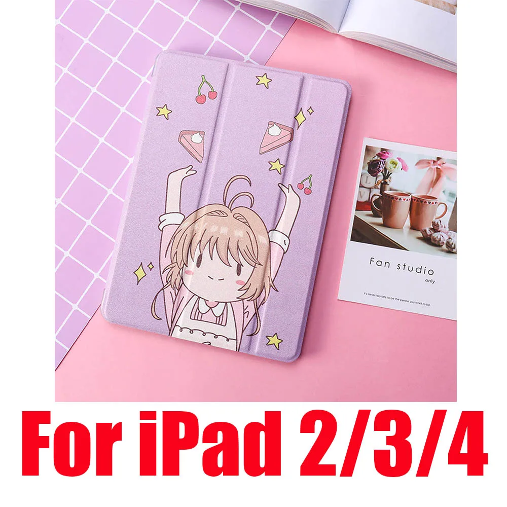 Чехол для iPad 2/3/4 Mini 1 iPad 5 Air iPad iPad 10,5 Pro 9,7 Мягкий противоударный пылезащищенные силиконовые милый пленка с полным покрытием - Цвет: Purple 2 3 4