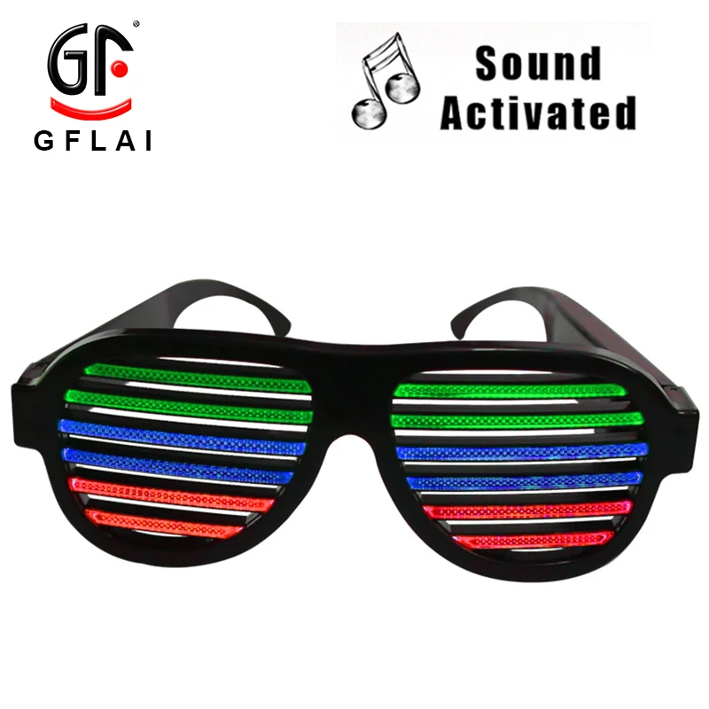 sound activated led sunglasses
