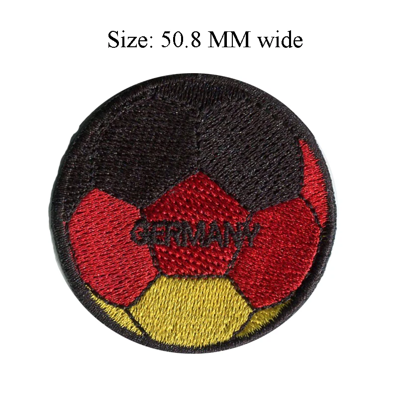 Soccer Ball GERMANY embroidery patch 50.8 MM wide /game/vogue patch