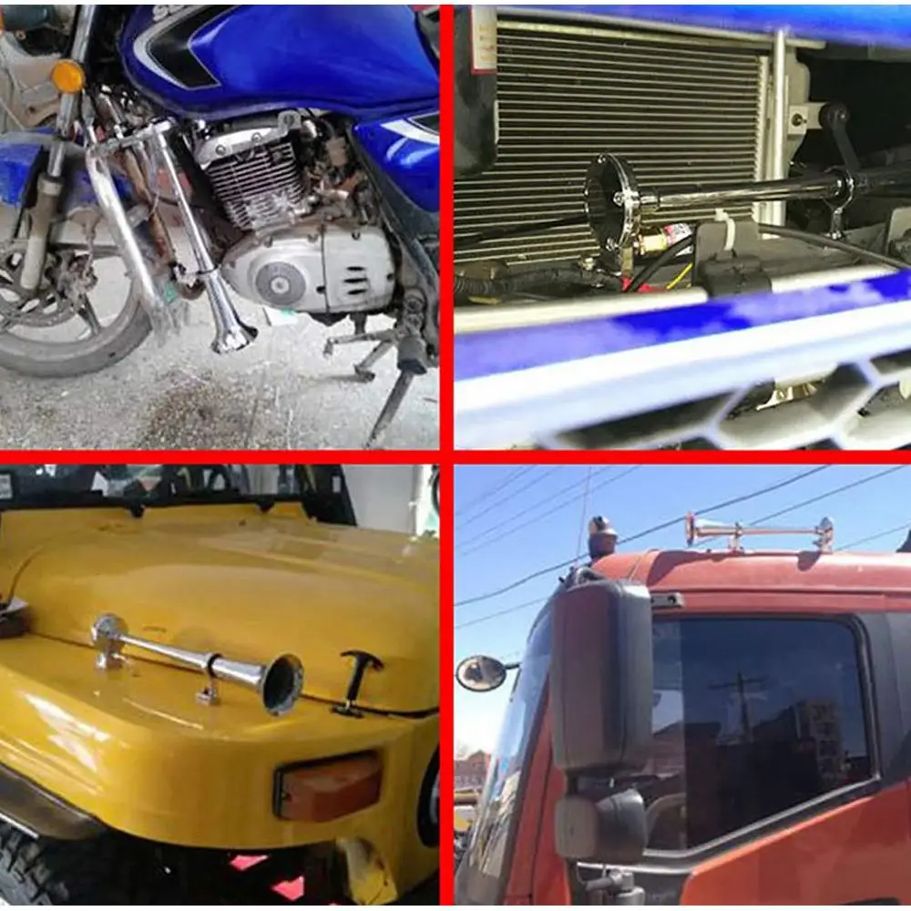 Günstig 150DB Auto Horn Super Laut 12V Einzigen Trompete Air Horn Kompressor für Auto Lkw Boot Zug Horn Hupe Für auto Sound Signal