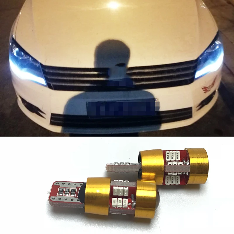 

2pcs T10 W5W Canbus No Error 27 SMD 5630 LED Clearance Lights for Volkswagen VW CC R36 Touran Tiguan Scirocco Golf GTI Sagitar