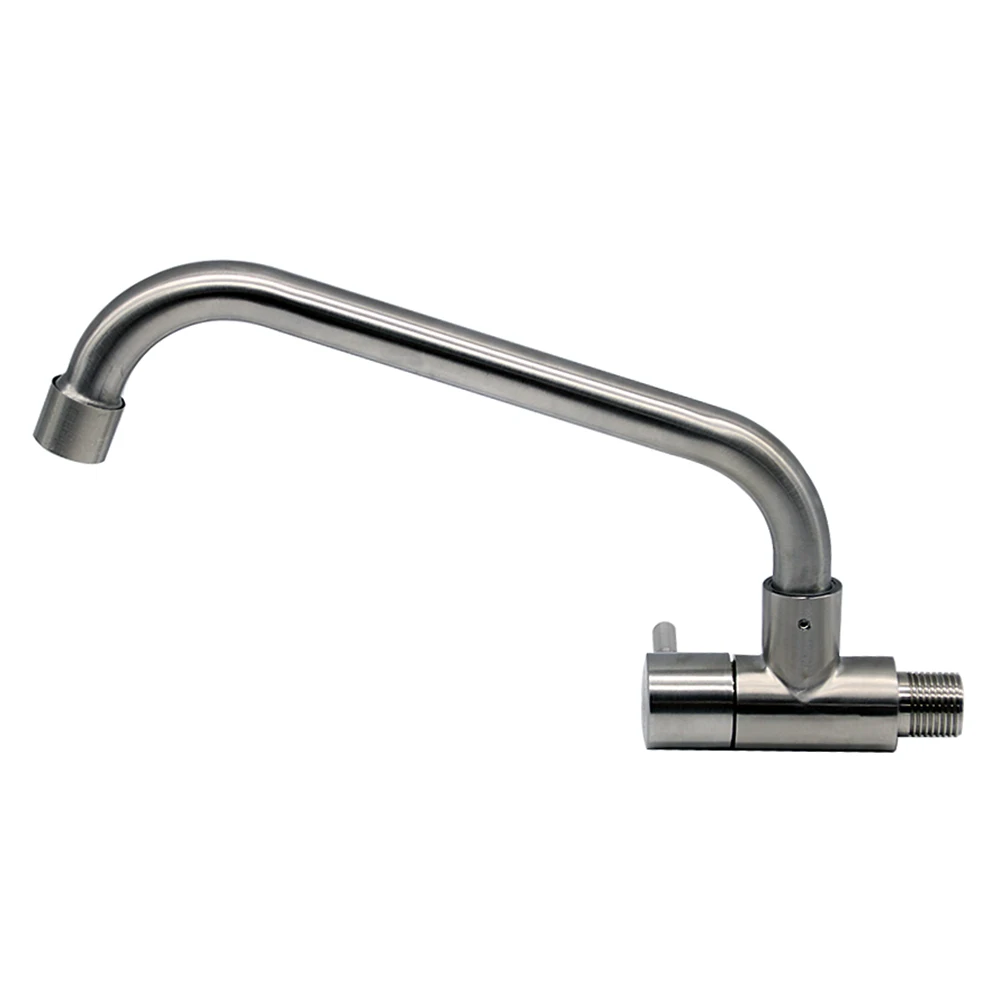 

304 Stainless Steel Single Cold Fast Open Kitchen Water Tank Water Tap Income Wall-type Vegetable Wash Basin Water Tap