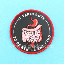 Изготовленный на заказ принимает кишки круглый Костюмы патчи чувство вышитые патчи