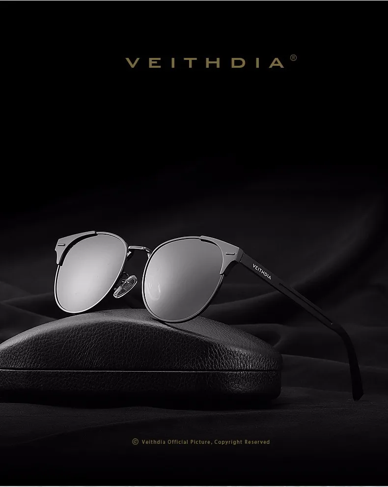 VEITHDIA, унисекс, Ретро стиль, алюминиевые брендовые солнцезащитные очки, поляризационные линзы, винтажные очки, аксессуары, солнцезащитные очки Oculos для мужчин и женщин 6109
