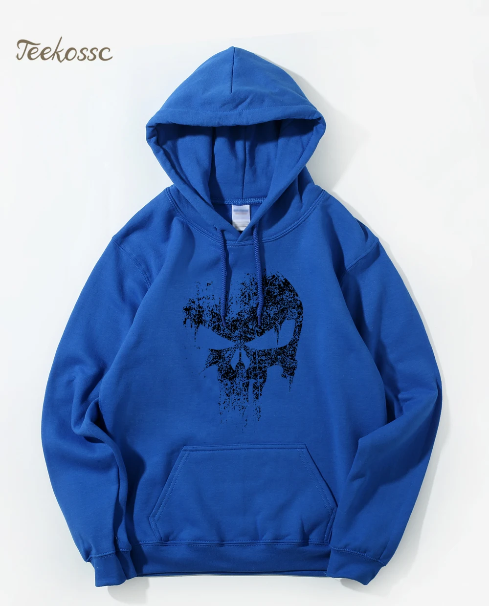 الجمجمة طباعة سوبر بطل هوديي هوديس البلوز الرجال 2018 العلامة التجارية الجديدة الشتاء الخريف مقنعين هودي الهيب هوب الشارع الشهير