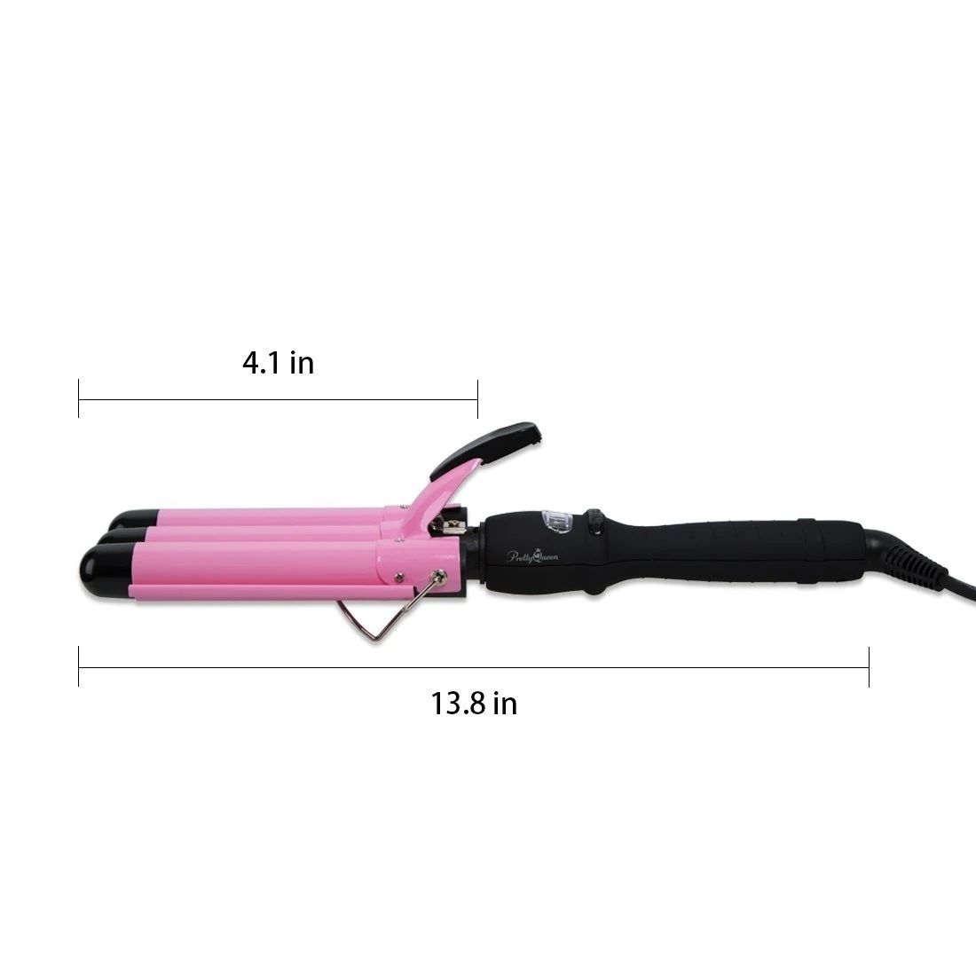 Hair Waver,Beach Curls Curling Iron,Professional Pink 3 Barrel Hair Curling Iron Hair Waver Curling Wand Pink Color (2)