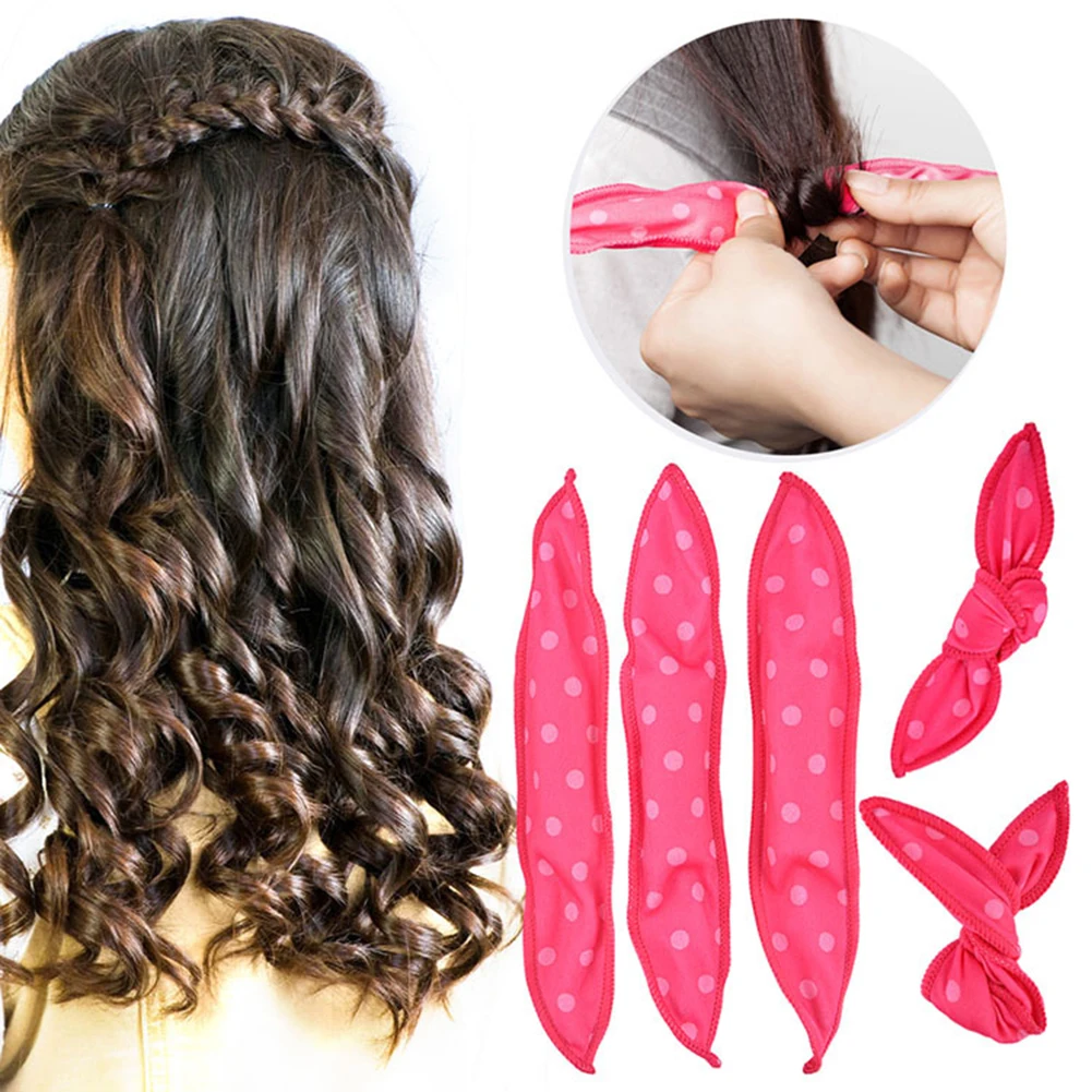 

30Pcs Magic Hair Rollers DIY Rabbit ears ponge Pillow Flexible Hair Curlers Rollers Lovely spot DIY Curly Hair Styling Tools