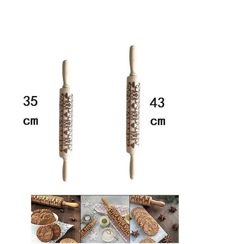 Рождественская Выгравированная роллер олень; Снежинка тиснение скалка для печенья лапши печенье, фондан, пирог тесто Прямая поставка