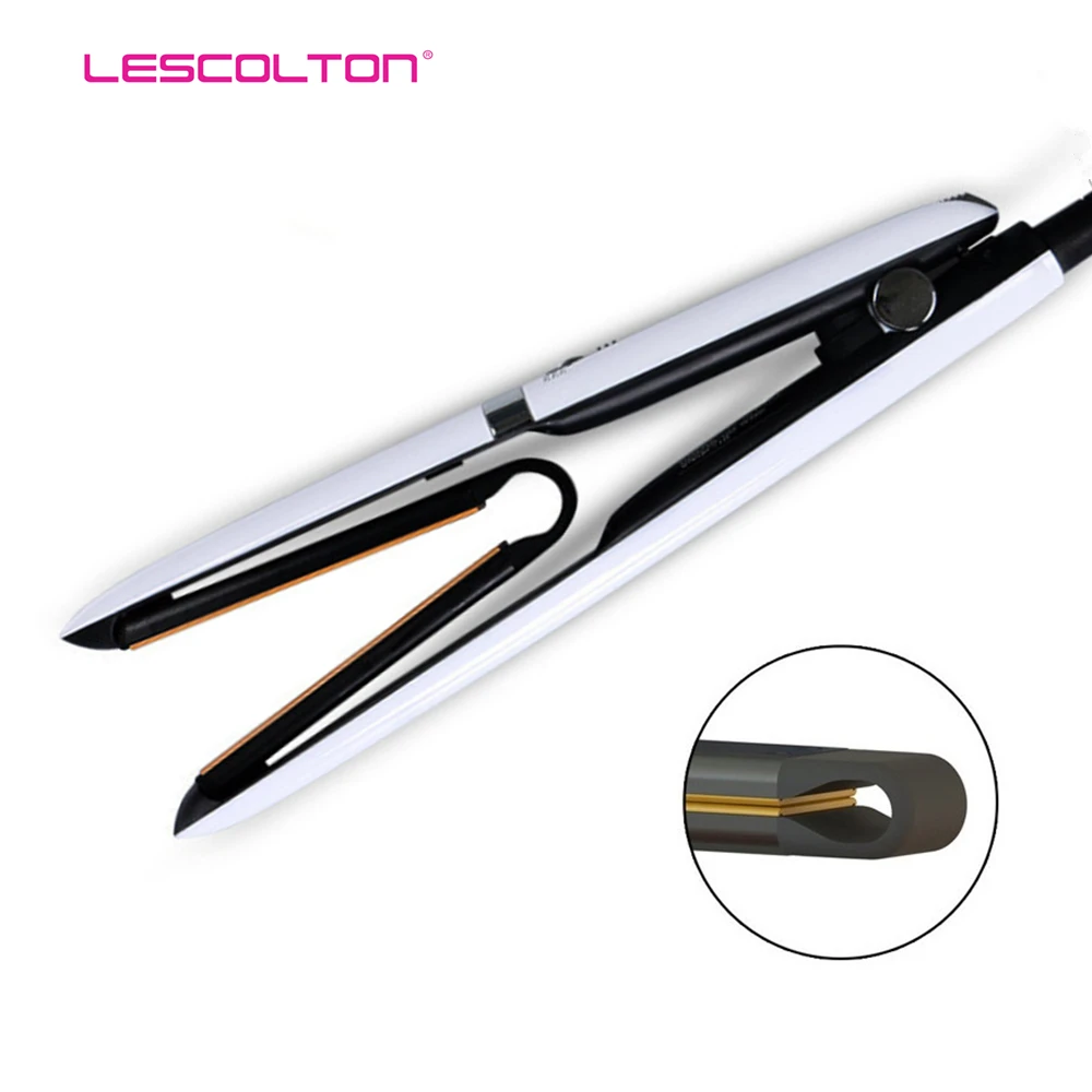 

Ceramic Hair Straightener 2 in 1 Fast Heated Flat Iron Hair Curling Iron Straightening Irons Salon Professional Styling Tools