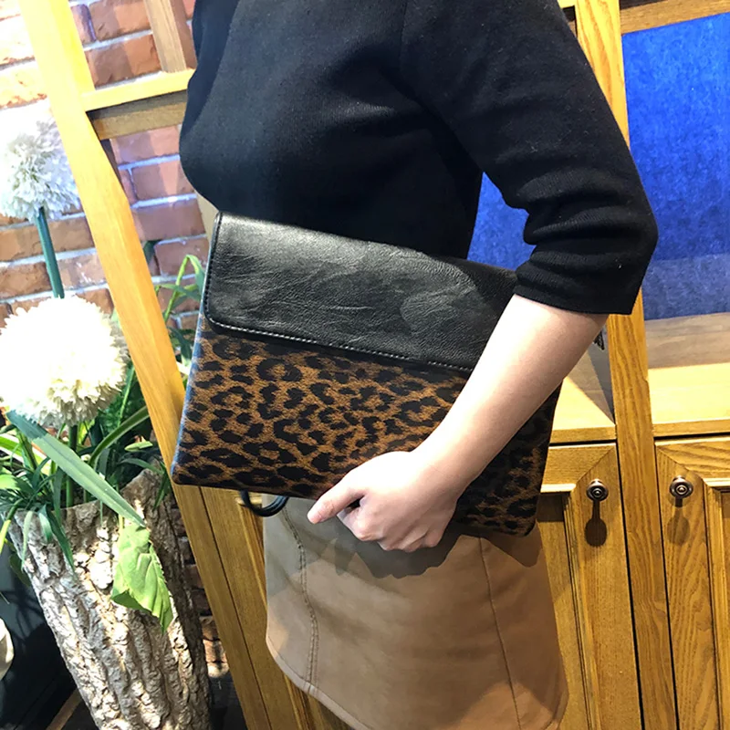 

Women Leopard Print 2019 Luxury Designer Clutch Bag Evening Purse Handbag With Envelope Party Day Clutch Bag 5N2224