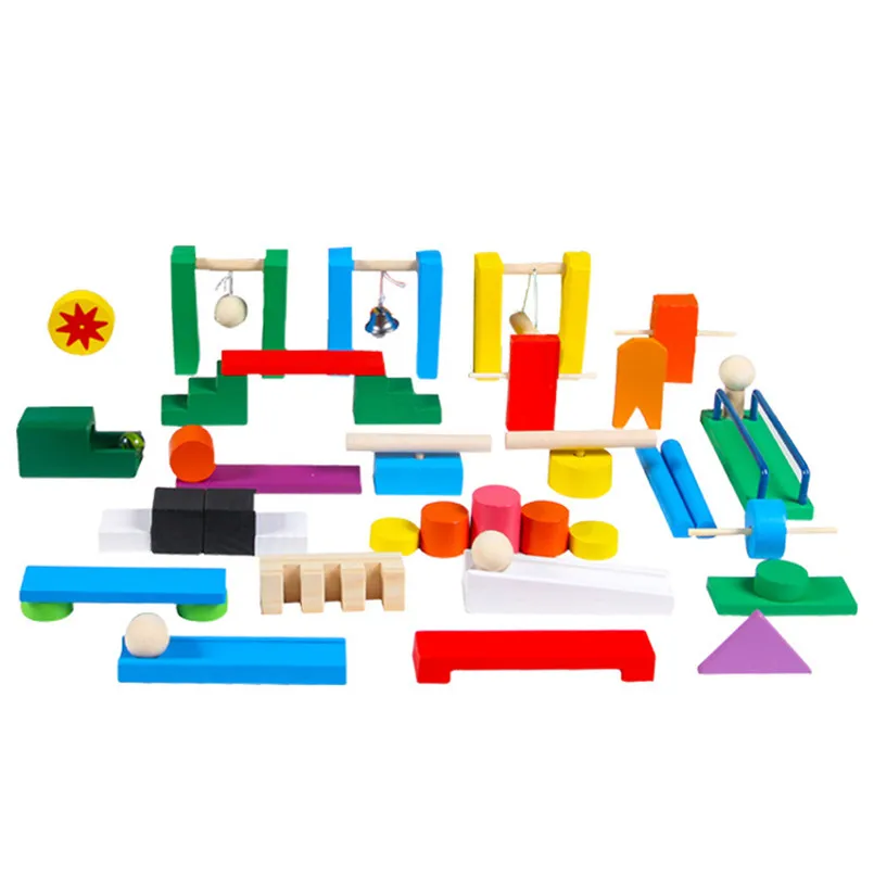 

Wooden Domino Institution Accessories Toys Organ Blocks Rainbow Jigsaw Dominoes Game Montessori Educational Toys For Children