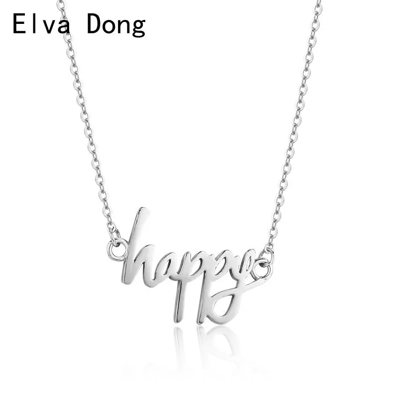 Простая Подвеска Happy Charm короткое колье чокер для женщин девушек лучших друзей