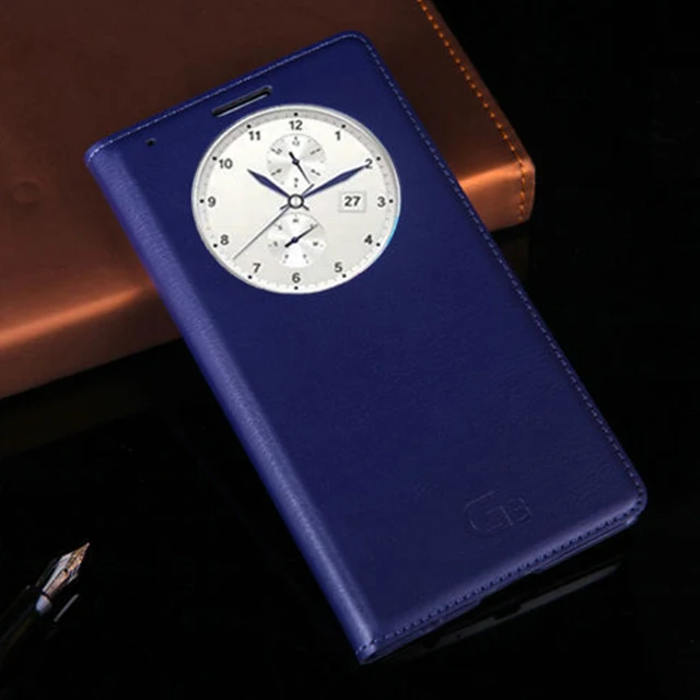 Умный флип-чехол, роскошный кожаный чехол для телефона LG G3 Optimus D855 D850 D 855 D856 LGG3 G 3 D857 D859 F400 F400k, автоматический режим сна - Цвет: Dark blue