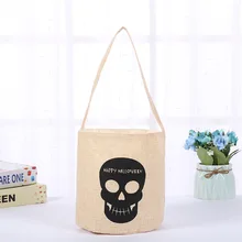 Сумка для покупок креативный холщовый мешок для Хэллоуина конфет портативный мультфильм холст пакет для конфет ведро Праздничная Вечеринка настраиваемый NB248