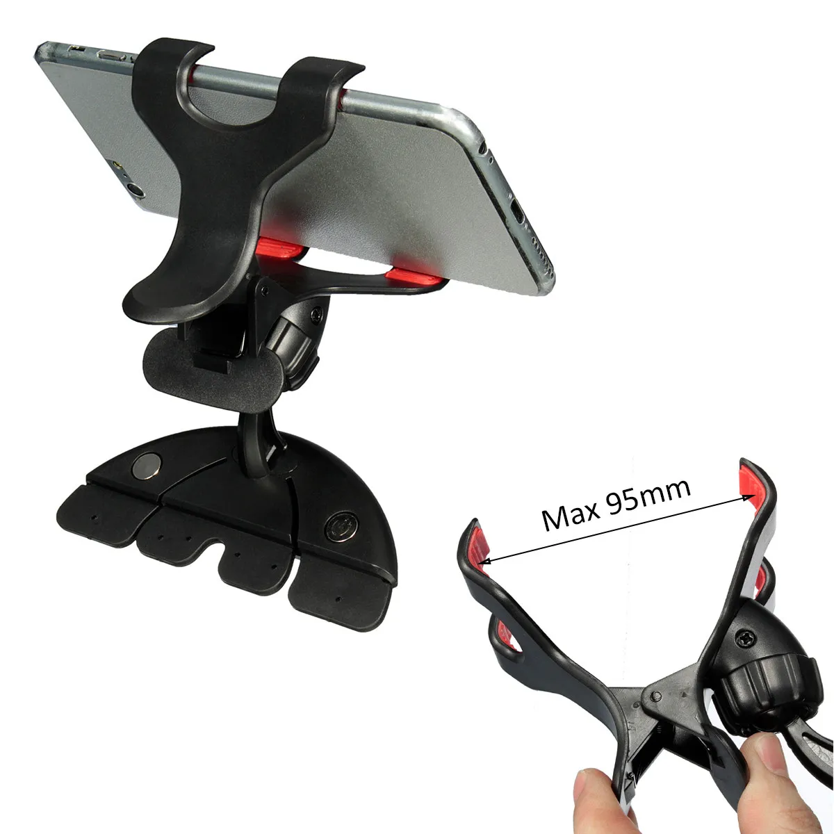  360 rotierenden Einstellbare Auto CD Slot Auto Telefon Halter CD-Player Handy Halterung Ständer für