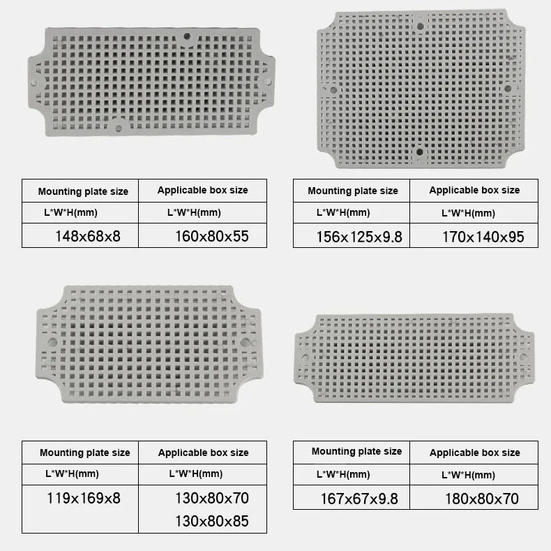 Тип пластиковая коробка ABS водонепроницаемый корпус использовать как электрический junciton пластиковая Монтажная пластина оцинкованная Монтажная коробка основание