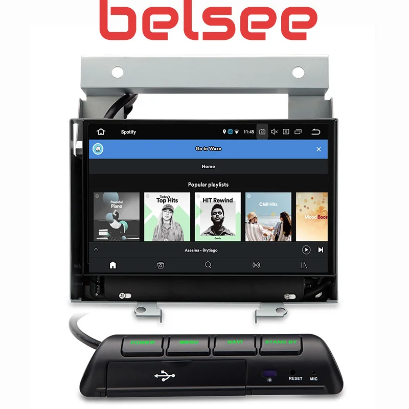 Belsee Android 9,0 Автомагнитола для Land Rover Freelander II 2 стерео головное устройство Bluetooth Сенсорный экран 4 ГБ 8 ядерный GPS навигация