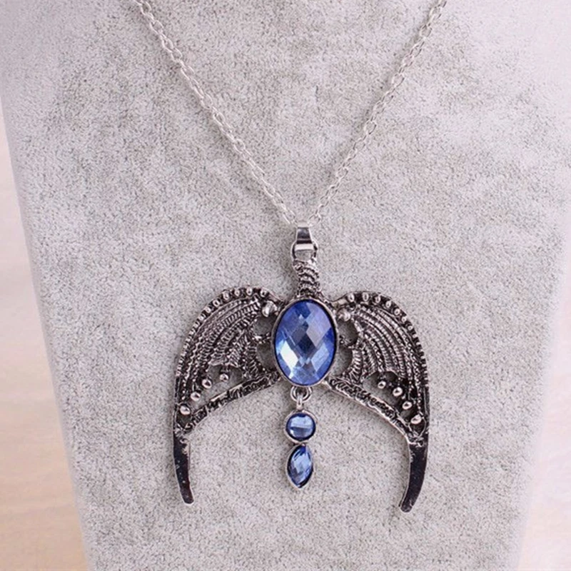 

New sale Latest fashion popular movie Vintage necklace with paragraph Ravenclaw lost crown Magic Academy Gift animal Necklaces