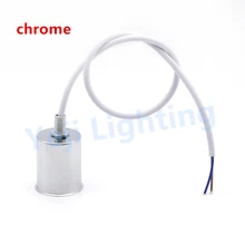 Хром E27 Ретро Винтаж керамическая лампа держатель потолочный светильник в виде роз чашка для настенный светильник люстра гирлянда