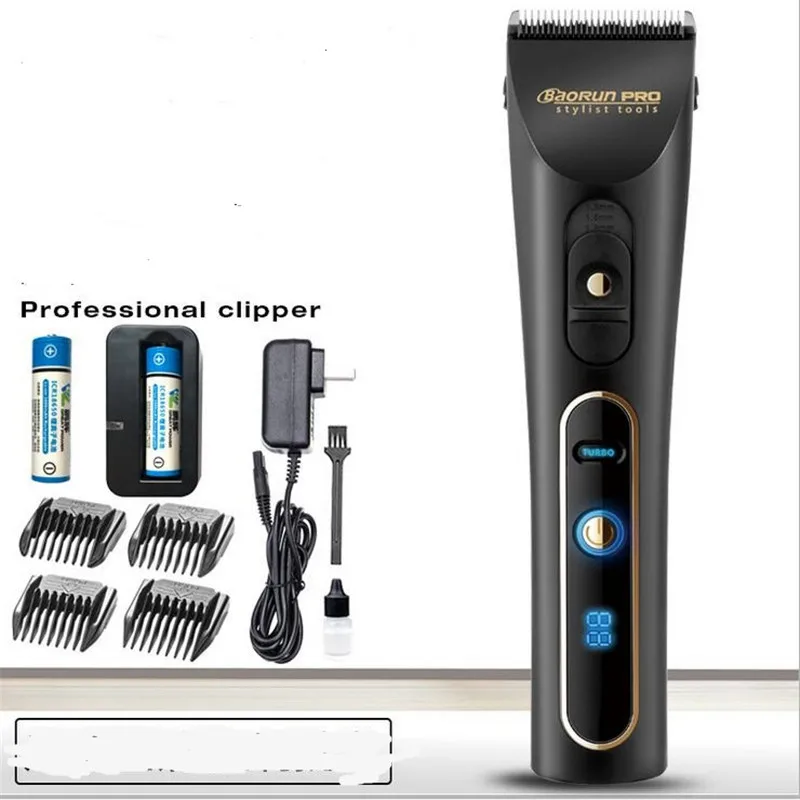 Professional Electric Barber Clipper Ceramic Razor Precision Head Haircut Machine Barbershop Trimmer Hairdressing Styling Cutter