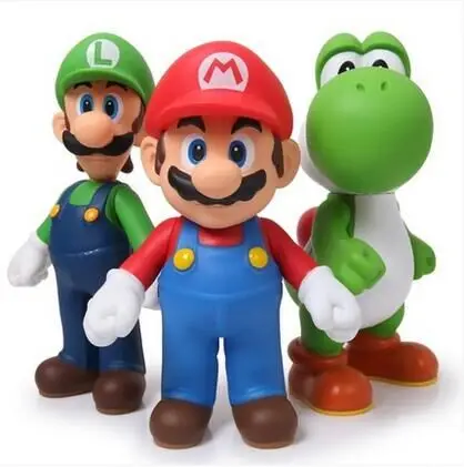 Mario Doll PVC Plastic Action Figure 9/" Sealed New Super Mario Bros