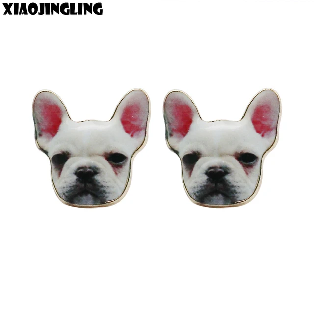 Xiaojingling Top Quality French Bulldog Earrings Puppy Dog Stud Xiaojingling Top Quality French Bulldog Earrings Puppy Dog Stud Earring Fashion Anti Allergic For