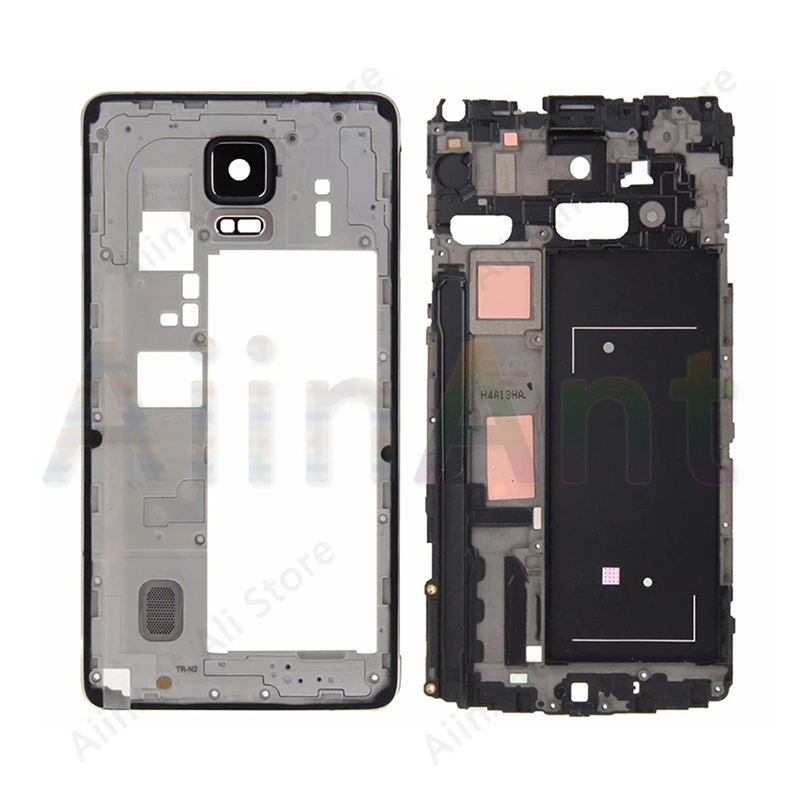 ЖК-держатель для Samsung Galaxy Note 4 N910 N910F N910C металлическая пластина средняя рамка