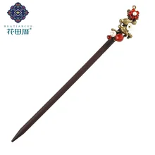 Этнические деревянные палочки для волос ручной работы с ракушками и бусинами для женщин, заколки для волос из сплава с птицами, украшение для головы, аксессуары для волос, FZ-18041-1