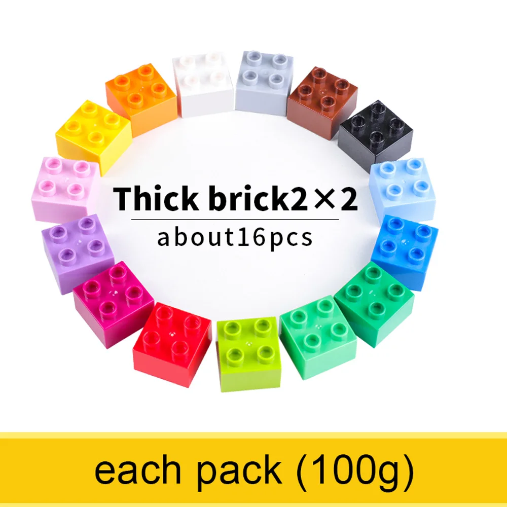 

2*2 Big Bricks Building Blocks DIY Brick Toy For Baby 1~4 Years Compatable with Big Size Blocks Educational Toys For Children