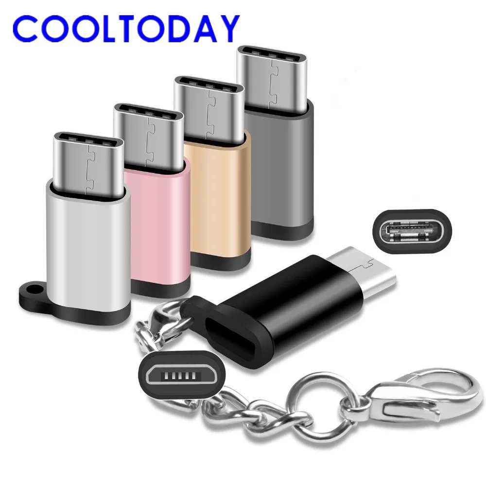 

COOLTODAY 5Pack USB 3.1 Type C OTG Adapter Micro USB Female to USB C Male Converter For Samsung Note 8/S8+/ LG G5 G6 V20 Huawei