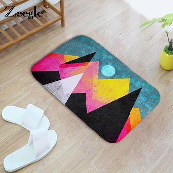 

Zeegle Moon Hill Painting Welcome Mats For The Front Door Anti-slip Kitchen Rugs Bathroom Floor Mats Absorbent Bedroom Carpet