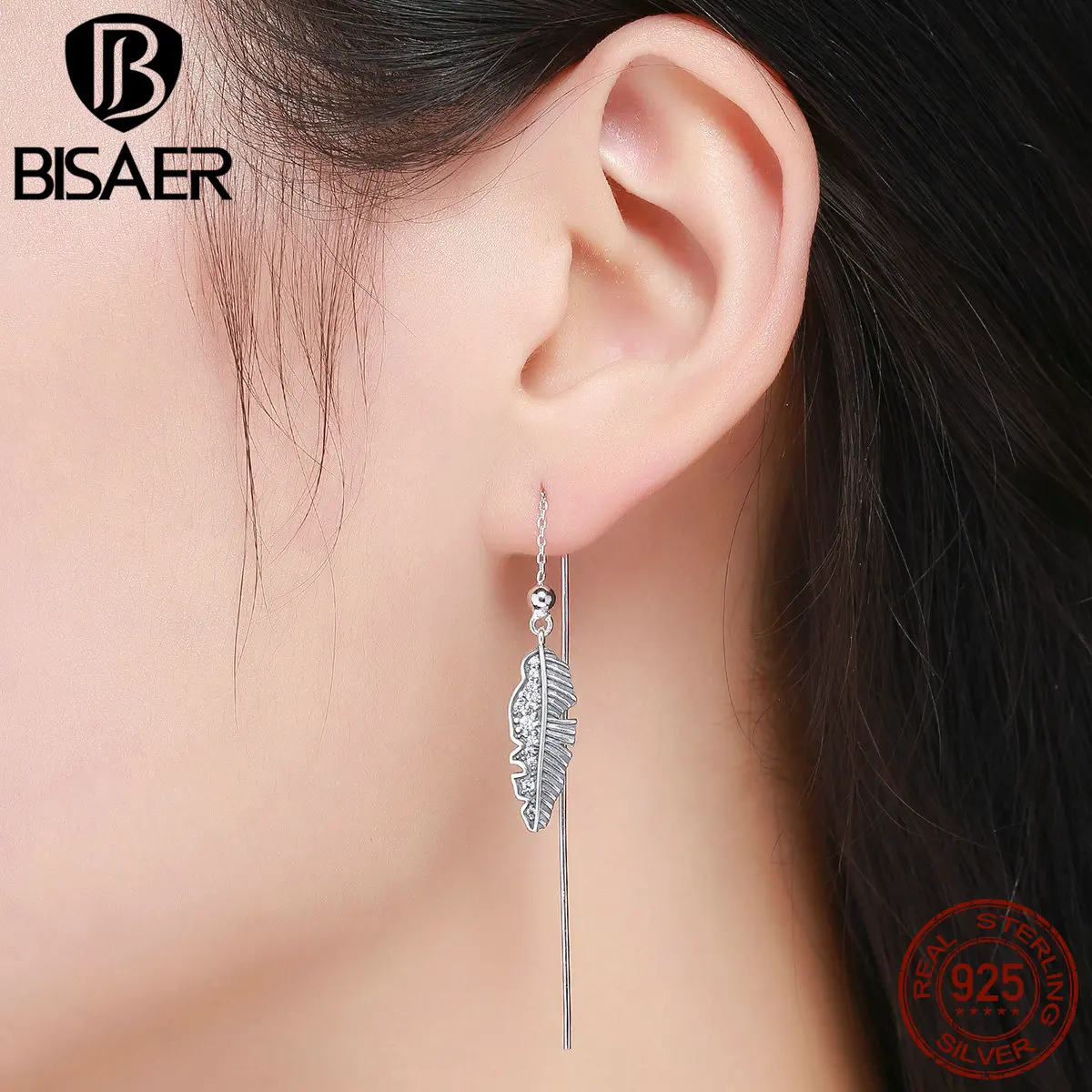 

2019 Brand New 100% 925 Sterling Silver Spring Collection Palm Feelings Hanging Drop Earrings for Women Silver Jewelry Brinco