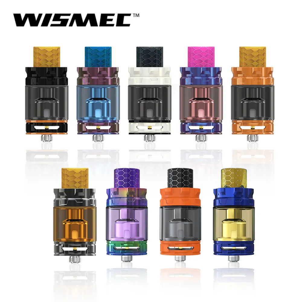 Оригинальный Wismec гном King распылитель 2 мл/5,8 мл с WM01 0.4ohm/WM-M 0.15ohm глава катушка для GEN3 двойной/извилистые RAVAGE230 tank