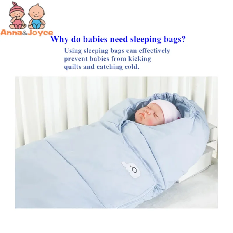 Детский спальный мешок, противоскользящее одеяло, зимнее плотное стильное детское пуховое Хлопковое одеяло, многофункциональное, сохраняющее тепло
